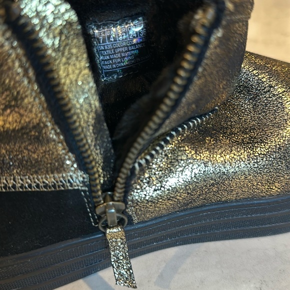 Skechers Street gold and black heeled ankle boots size 7 - Picture 5 of 5